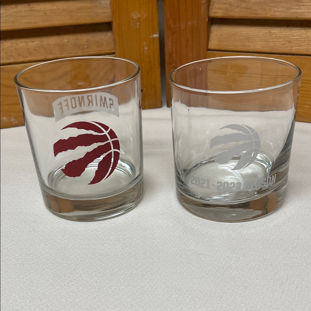 Set of 2 Toronto Raptors 🇨🇦 Basketball Logo Glasses